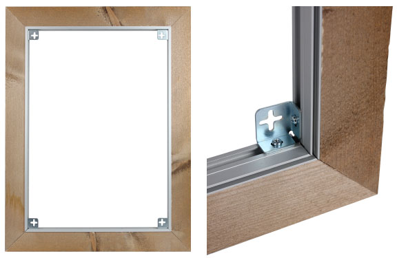 Textielframe met vintage omlijsting
